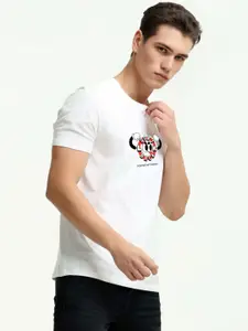 Enciger Men Printed Applique T-shirt