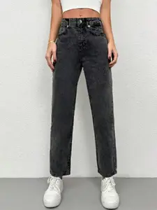 BAESD Women Mom Fit Mid-Rise Comfort Stretchable Jeans