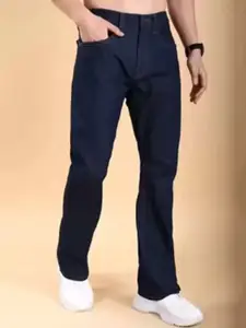 LINARIA Men Cotton Classic Relaxed Fit Low Distress Jeans