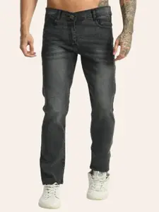 LINARIA Men Classic Slim Fit Heavy Fade Mid-Rise Jeans