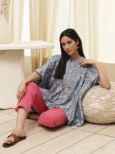 Biba Women Floral Printed Pure Cotton Kurti