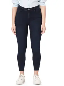 Kraus Jeans Women Skinny Fit High-Rise Light Fade Jeans