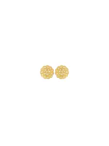 DIVASTRI Gold-Plated Floral Shaped Studs