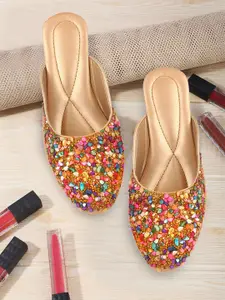 Bohekant Women Embellished Party Mules Flats
