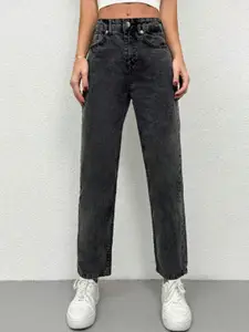 Metronaut Women Comfort Mom Fit Light Fade Cotton Jeans