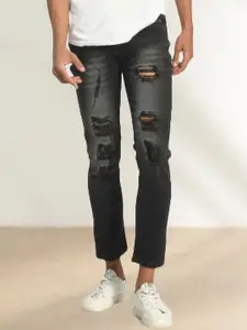 LINARIA Men Cotton Classic Highly Distressed Heavy Fade Jeans