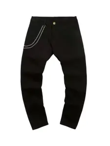 LINARIA Men Classic Slim Fit Slash Knee Jeans