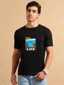 Enciger Men Printed Applique T-shirt