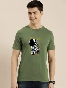 Enciger Men Printed Applique T-shirt