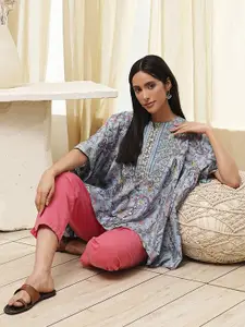 Biba Women Ethnic Motifs Printed Pure Cotton Kurti