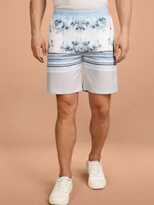 BULLMER Men Floral Printed Cotton Regular Shorts