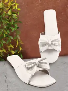 Bohekant Women Embellished Open Toe Flats