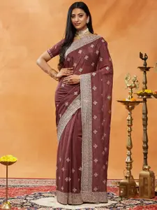 kasee Embellished Embroidered Pure Chiffon Saree
