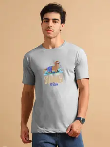 Enciger Men Printed Applique T-shirt
