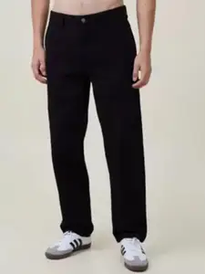 LINARIA Men Classic Relaxed Fit Highly Distressed Stretchable Jeans