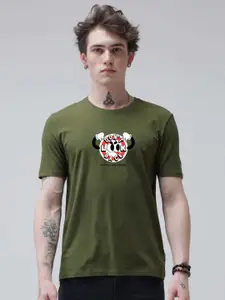 Enciger Men Printed Applique T-shirt