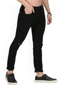 LINARIA Men Classic Slim Fit Slash Knee Jeans