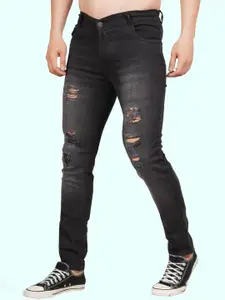 LINARIA Men Classic Slim Fit Mid-Rise Jeans