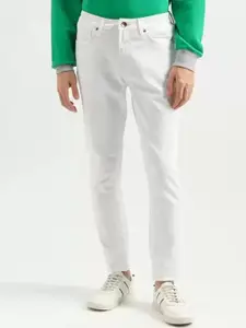 LINARIA Men Classic Slim Fit Mid-Rise Clean Look Coloured Stretchable Jeans