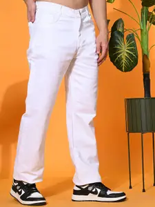 LINARIA Men Classic Relaxed Fit Low Distress Stretchable Jeans