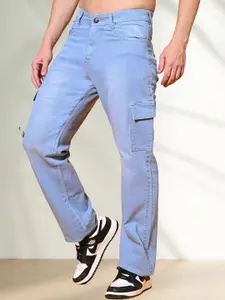 LINARIA Men Classic Jogger Mildly Distressed Light Fade Jeans