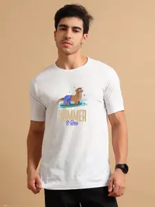 Enciger Men Printed Applique T-shirt