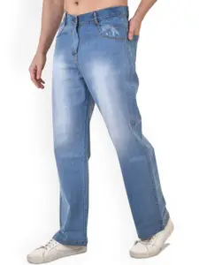 LINARIA Men Classic Boyfriend Fit Low Distress Heavy Fade Jeans