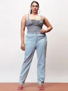 FREAKINS Women High-Rise Heavy Fade Stretchable Jeans