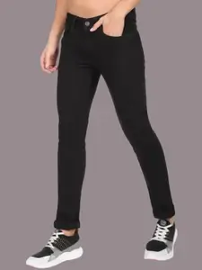 LINARIA Men Classic Slim Fit Mid-Rise Stretchable Jeans