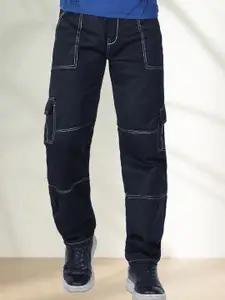 LINARIA Men Classic Regular Fit Cotton Cargo Styles Jeans