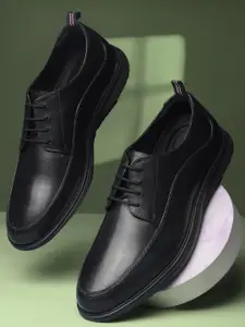 Hush Puppies Round Toe Men Leather Derbys