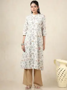 Soch Floral Printed A-Line Kurta
