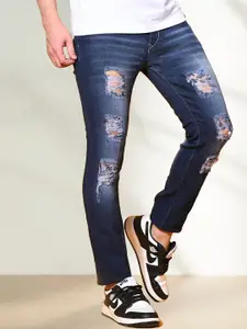 LINARIA Men Classic Highly Distressed Light Fade Jeans