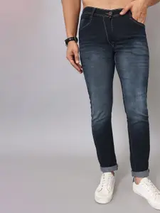 LINARIA Men Classic Slim Fit  Light Fade Mid-Rise Jeans