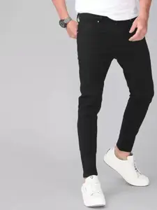 Linaria Men Classic Slim Fit Mid-Rise Clean Look Jeans