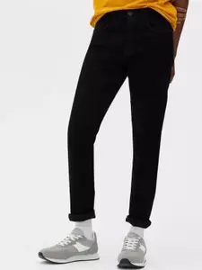 Linaria Men Classic Slim Fit Mid Rise Clean Look Jeans