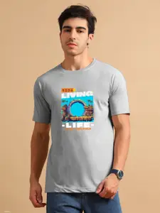 Enciger Men Printed Applique T-shirt