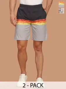 BULLMER Men Pack of 2 Cotton Regular Fit Shorts