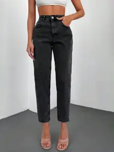 Metronaut Women Comfort High-Rise Slim Fit Clean Look Stretchable Jeans