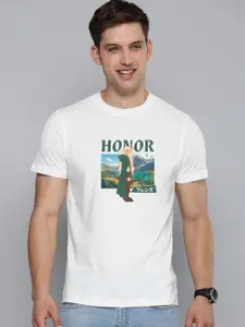 Enciger Men Printed Applique T-shirt