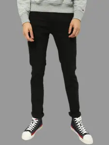 LINARIA Men Classic Slim Fit Slash Knee Jeans