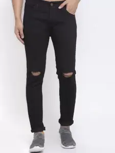 LINARIA Men Classic Jogger Slash Knee Jeans