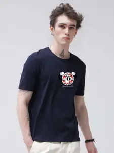 Enciger Men Printed Applique T-shirt