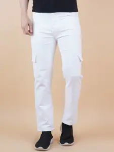 LINARIA Men Classic Slim Fit Cargo Styles Stretchable Jeans