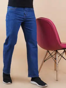 LINARIA Men Cotton Classic Relaxed Fit Mid-Rise Low Distress Jeans