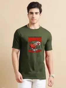Enciger Men Printed Applique T-shirt