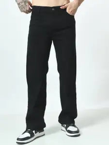 LINARIA Men Classic Relaxed Fit Stretchable Mid-Rise Jeans