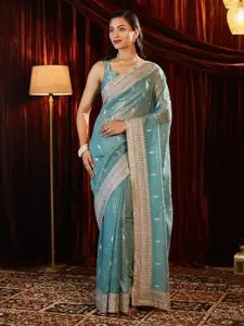 kasee Embellished Embroidered Pure Chiffon Saree