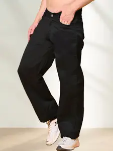 LINARIA Men Classic Relaxed Fit Stretchable Mid-Rise Jeans