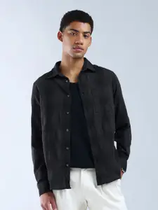 Flying Machine Men Digitopia Classic Regular Fit Spread Collar Checked Cotton Casual Shirt